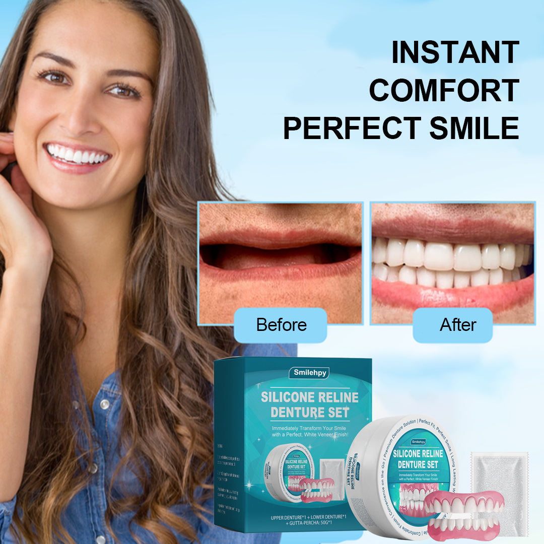 ADA Recommended Smilehpy™ Silicone Reline Denture Set