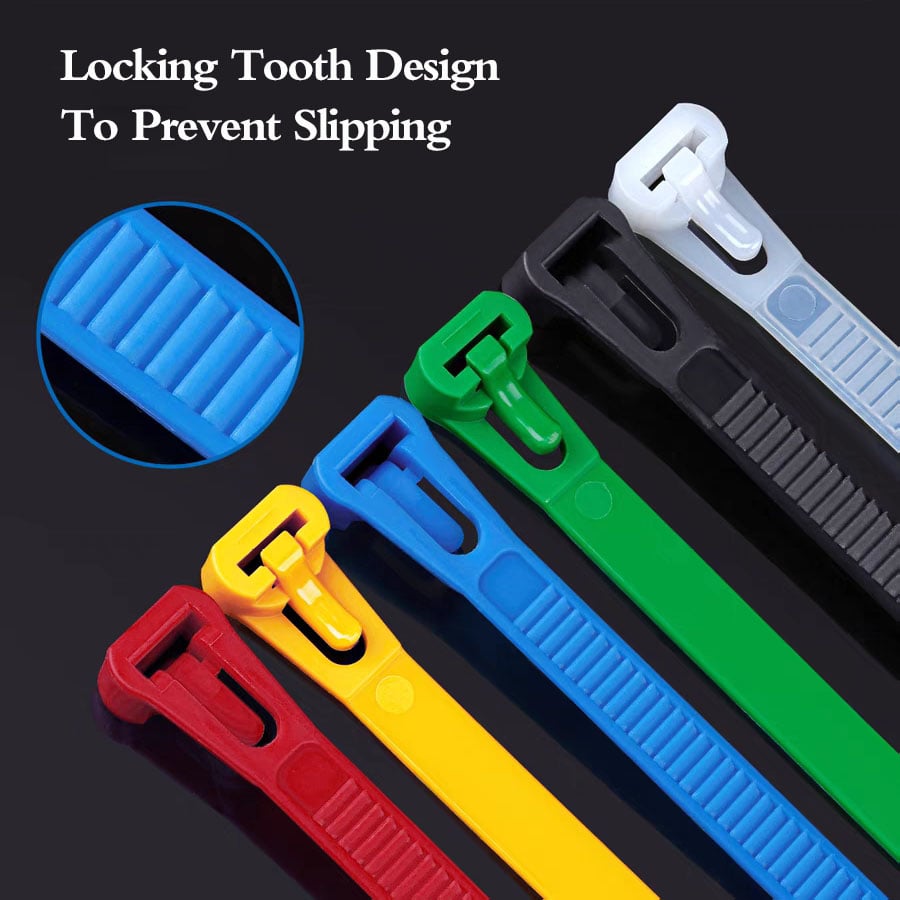 (🔥Last Day Promotion - 50% off) Buckle Self-locking Premium Nylon Cable Wire Ties