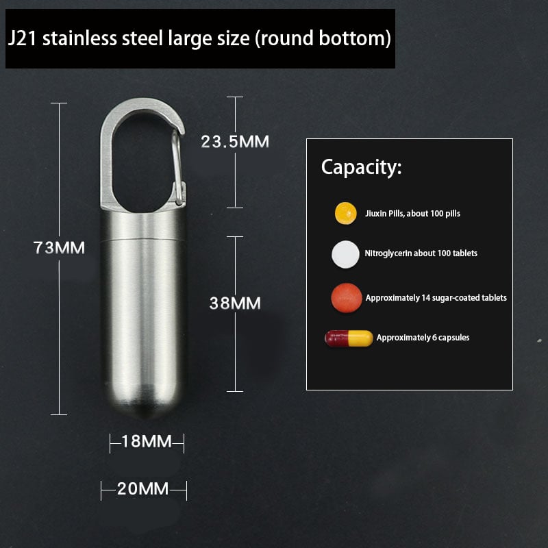 (🔥Last Day Promotion - 49% off)2025-Moisture-proof and Waterproof Stainless Steel Sealed Storage Bottle