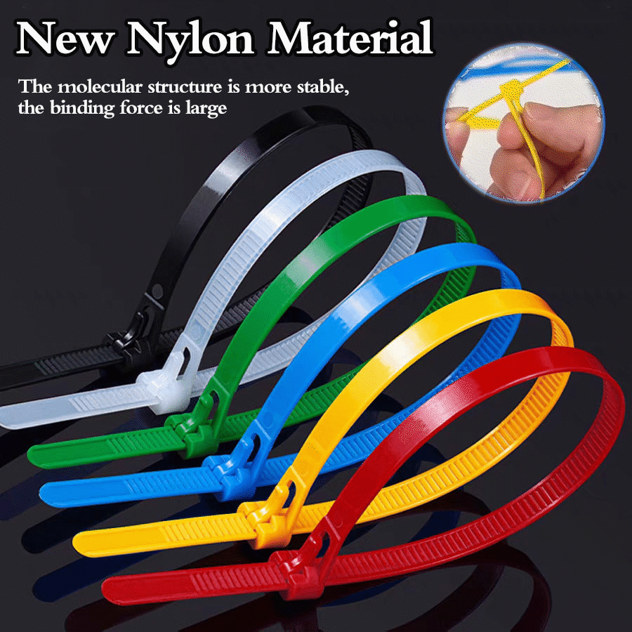(🔥Last Day Promotion - 50% off) Buckle Self-locking Premium Nylon Cable Wire Ties
