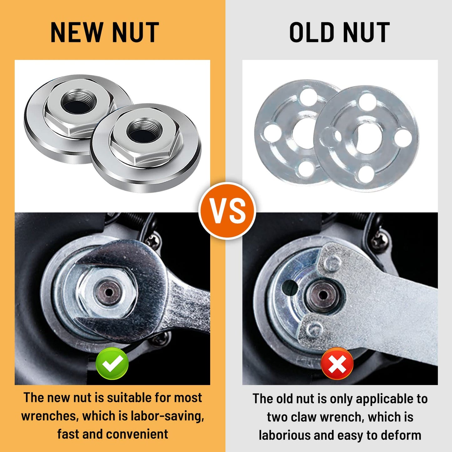 (🔥Last Day Promotion - 50% off)100-Type Angle Grinder Nuts