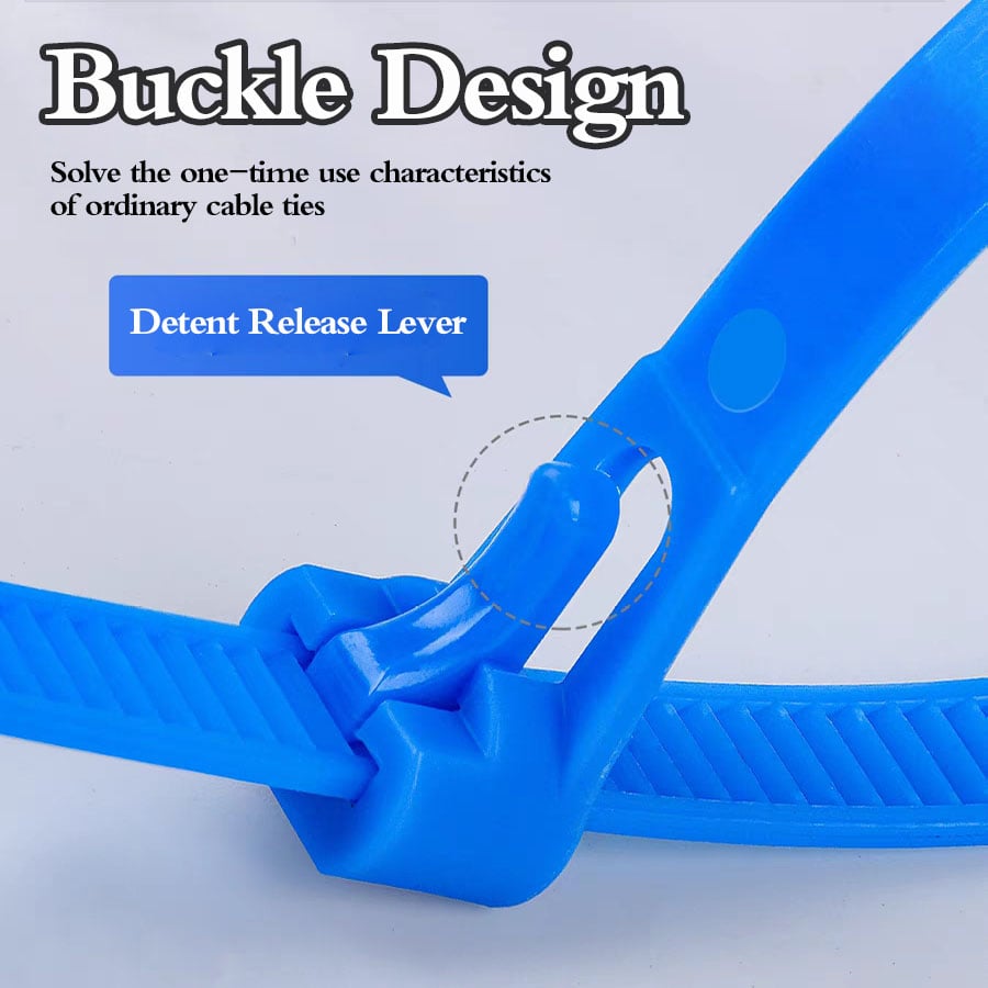 (🔥Last Day Promotion - 50% off) Buckle Self-locking Premium Nylon Cable Wire Ties
