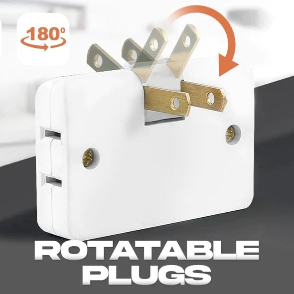 (🔥2024Last Day Promotion  - 49% off)2025-180 Degrees Rotatable Socket Converter
